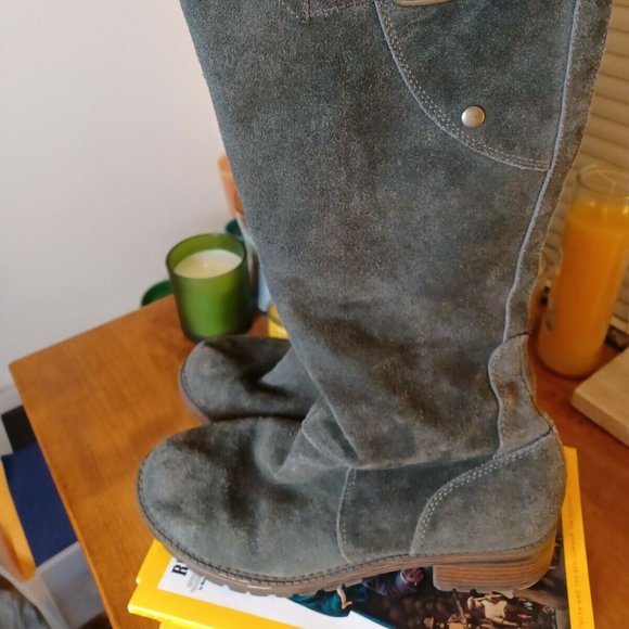 Merona Shoes - FINAL PRICE  - Merona Grey Riding Boots Size 7 Great Used Condition!